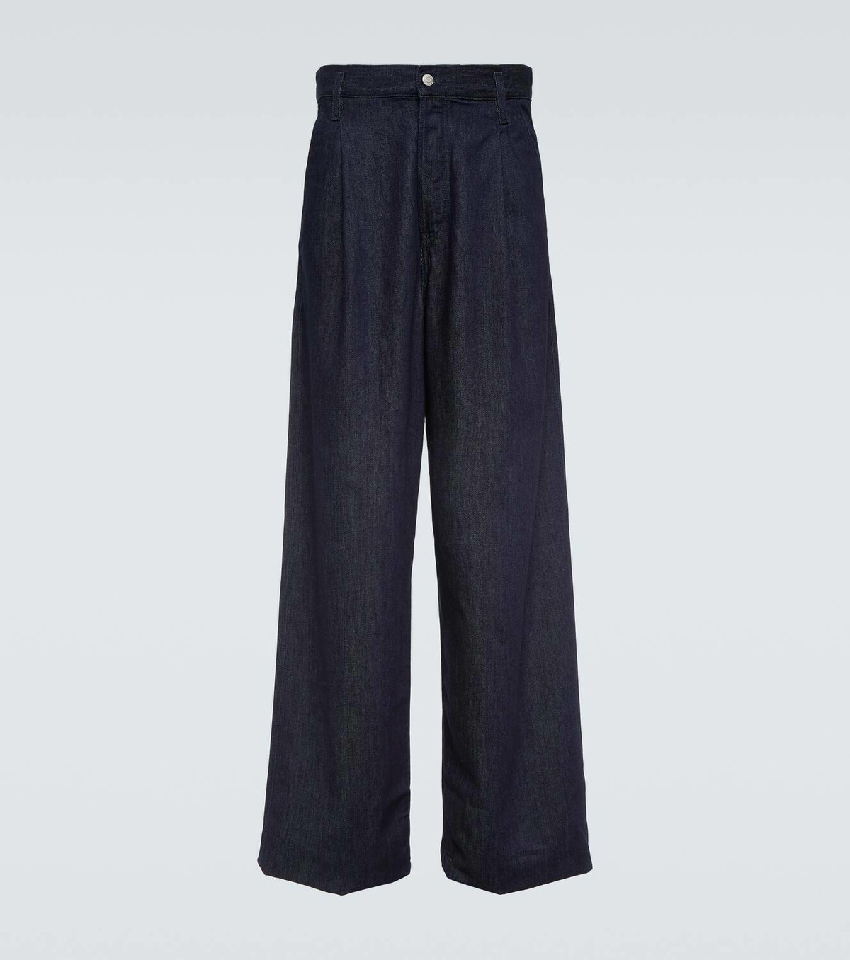 Dries Van Noten Pleated wide-leg jeans