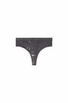 Diesel Thong in metallic-effect stretch cotton - Strings Womens in Grey
