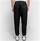 Nike - Sportswear Tapered Striped Nylon Track Pants - Black