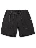 AND WANDER - Belted Nylon Shorts - Black