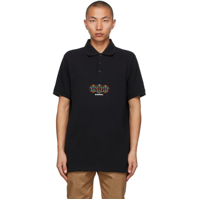 Photo: Burberry Black Globe Graphic Sancroft Polo