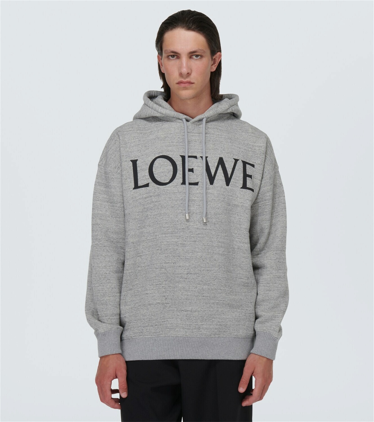 Loewe Logo cotton jersey hoodie Loewe