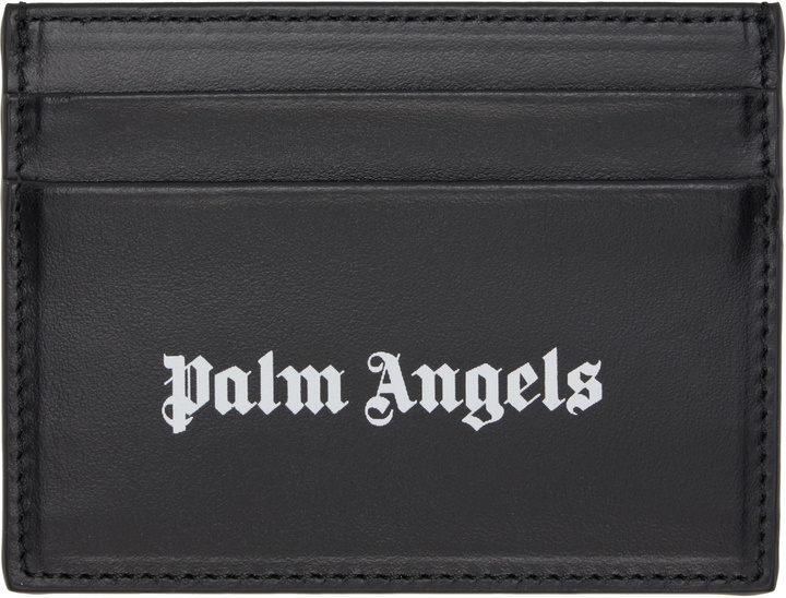 Photo: Palm Angels Black Classic Logo Card Holder