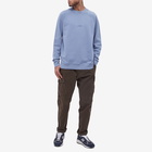 C.P. Company Men's Garment Dyed Centre Logo Crew Sweat in Infinity