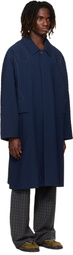 Kiko Kostadinov Navy Euri K-Shoulder Coat