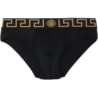 Versace Two-Pack Black Cotton-Jersey Briefs