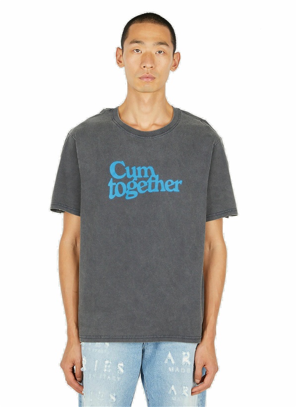 Photo: Cum Together T-Shirt in Dark Grey