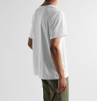 Pasadena Leisure Club - Synth Printed Pigment-Dyed Enyzme-Washed Combed Cotton-Jersey T-Shirt - White