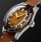 ORIS - Divers Sixty-Five Automatic 40mm Bronze, Stainless Steel and Leather Watch, Ref. No. 01 733 7707 4356-07 5 20 45 - Brown