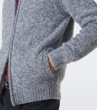 Fedeli Alpaca and wool cardigan