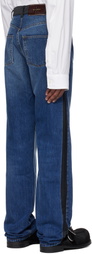 Wales Bonner Blue & Black Echo Jeans
