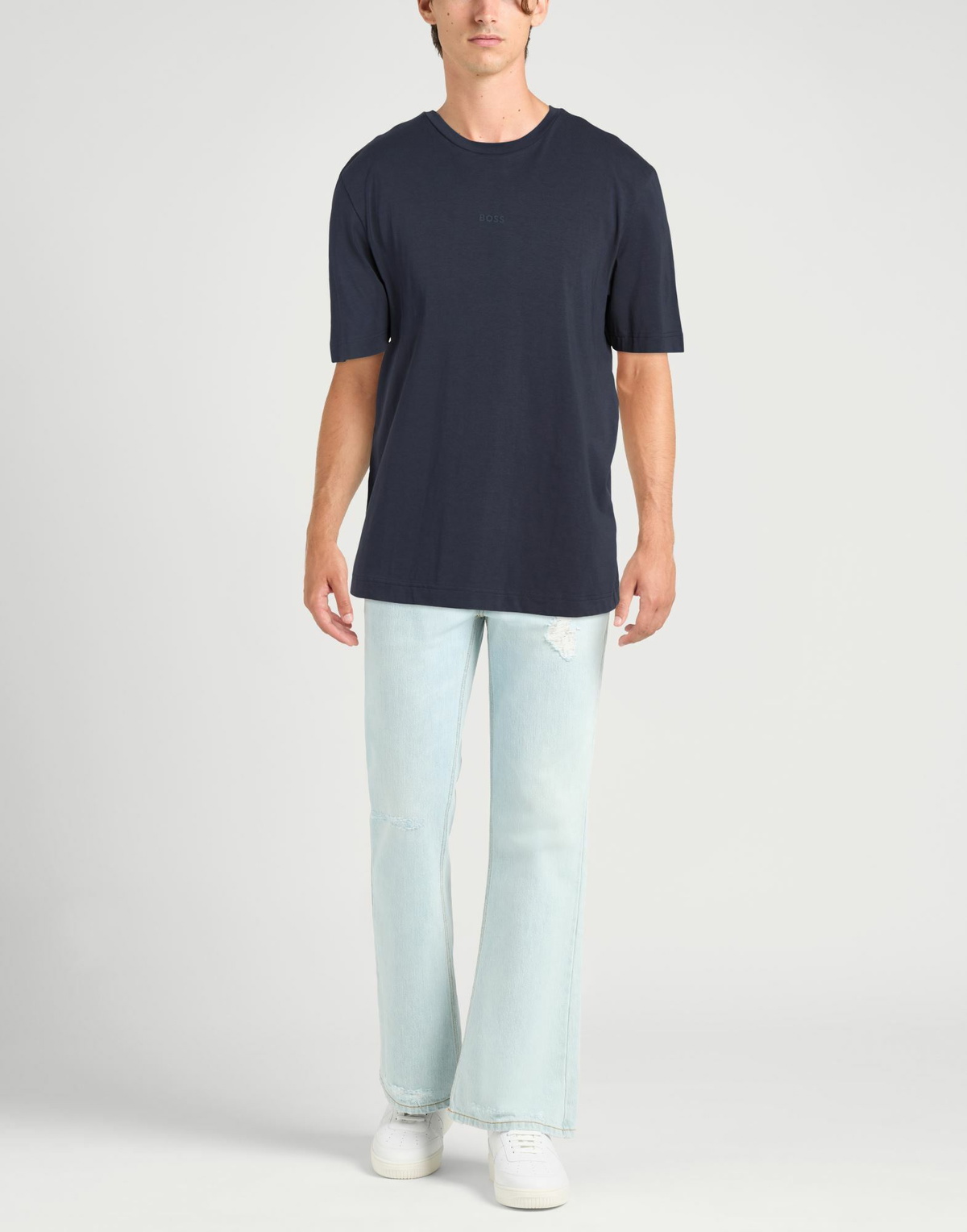 Boss Mens T-shirt in Navy