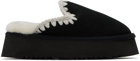 Mou SSENSE Exclusive Black Slippers