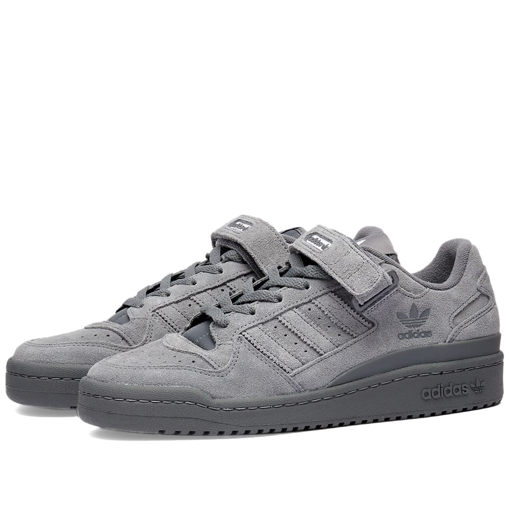 Photo: Adidas Women's Forum Low Sneakers in Grey/White