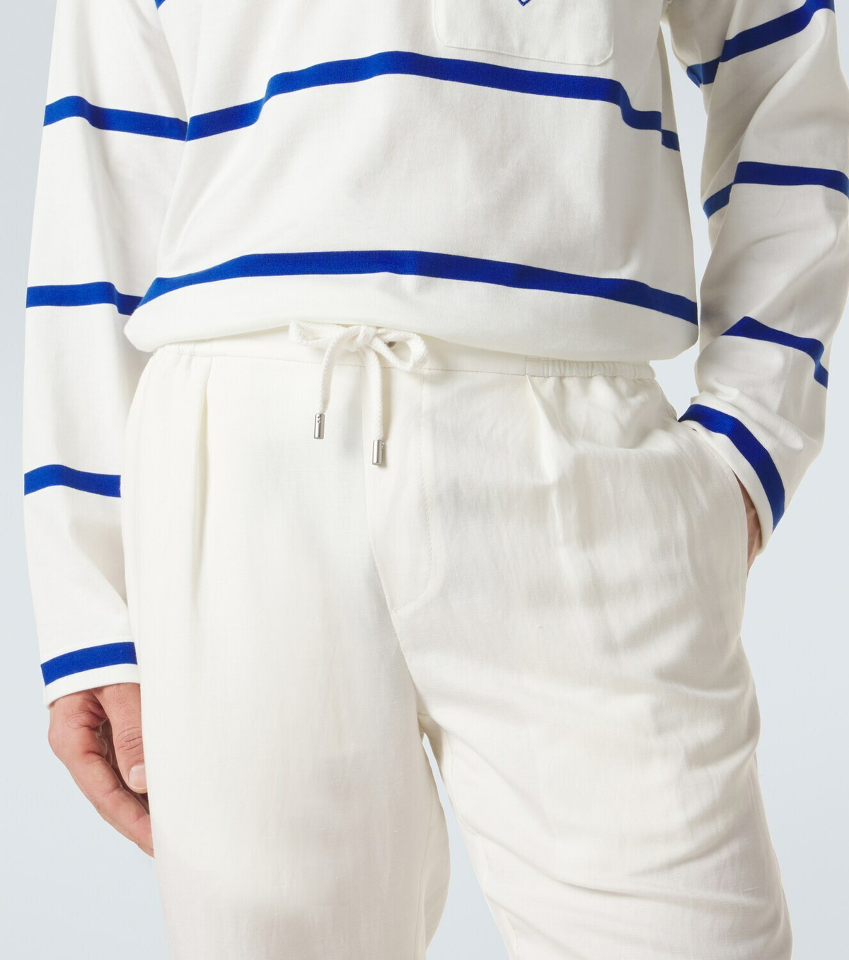 Ralph Lauren Purple Label Silk and linen straight pants