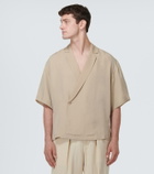 King & Tuckfield Cupro wrap shirt