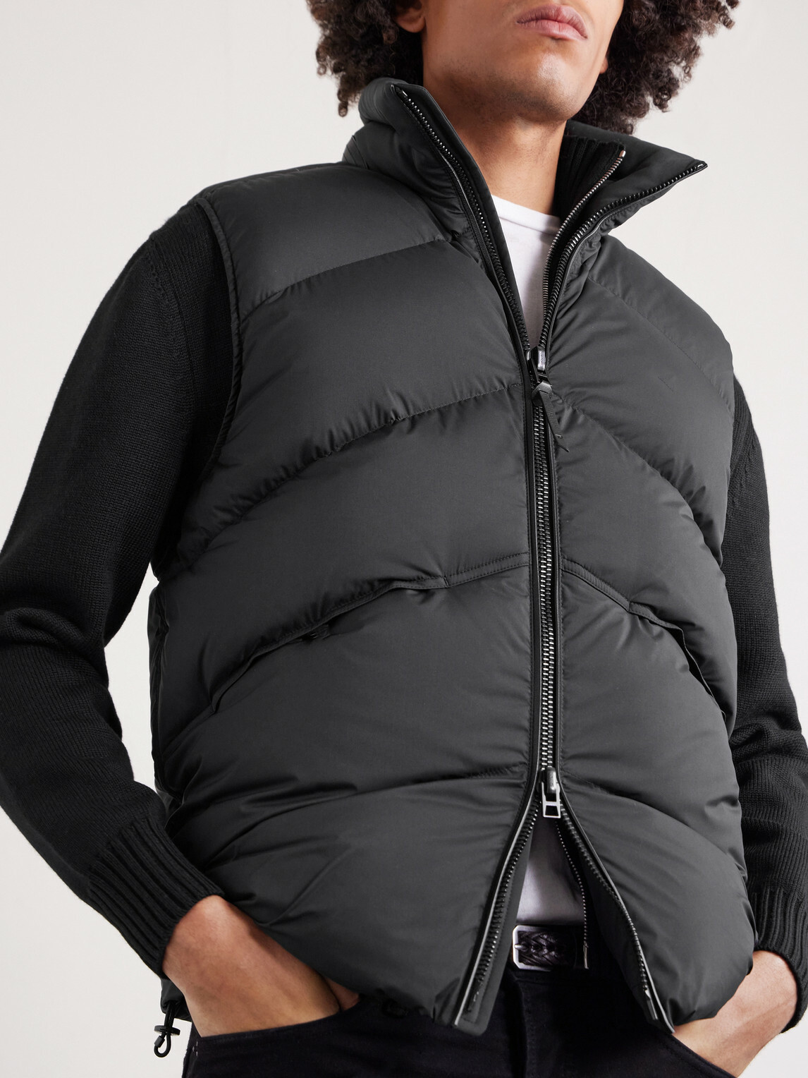 TOM FORD - Quilted Shell Gilet - Black