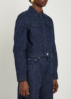 Jacquemus La Veste De-nimes Ovalo Denim Jacket Navy