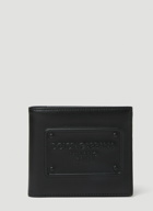 Logo Embossed Wallet in Black