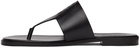 Loewe Black Anagram Flip Flops