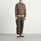 Norse Projects Men's Standard Half Zip Sweatshirt in Walnut