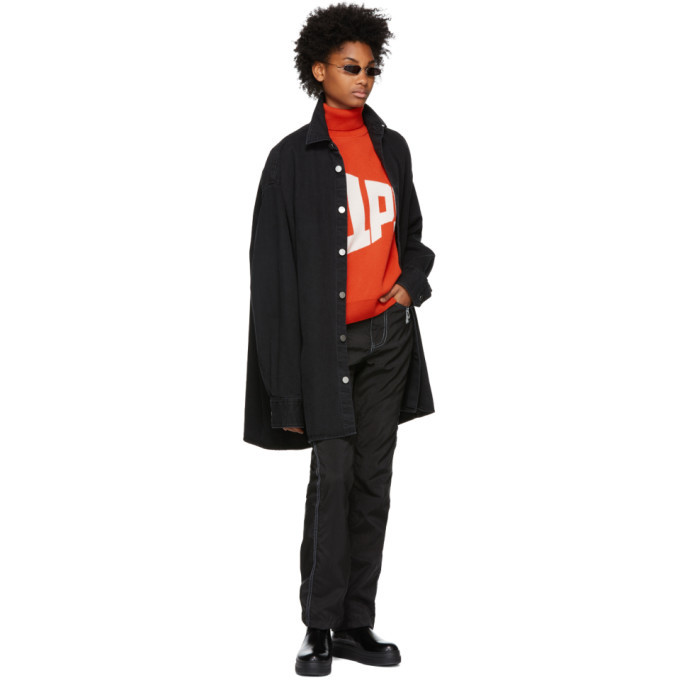 ★激レア★ gosha rubchinskiy ニット　ウールセーター　総柄　赤 Gosha Rubchinskiy Red Graphic Turtleneck Gosha Rubchinskiy x