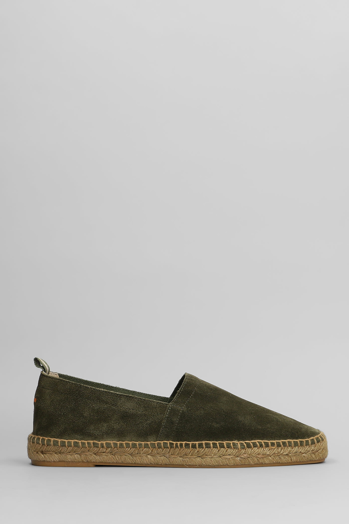 Castañer Pablo T-186 Espadrilles In Green Suede
