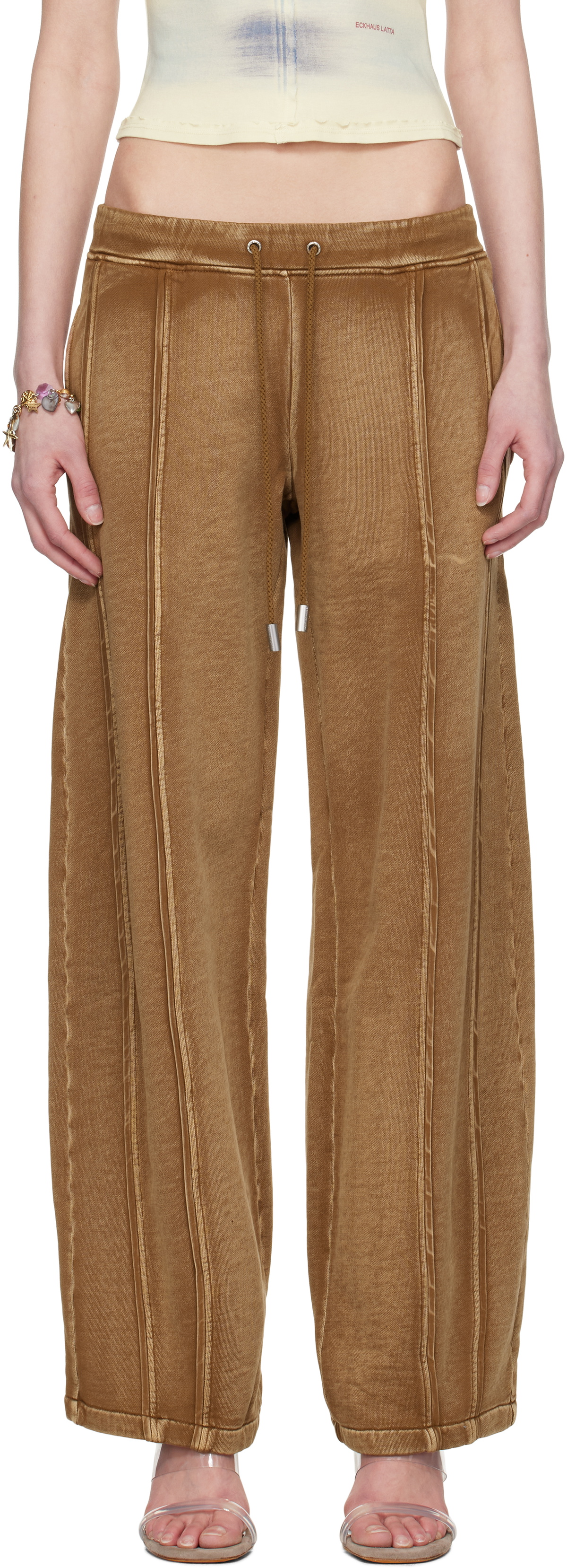 Eckhaus Latta Brown 'El Sweatpant' Lounge Pants