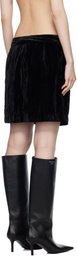 Holzweiler Black Cygnet Velvet Miniskirt