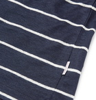 Orlebar Brown - Sammy Striped Linen-Jersey T-Shirt - Navy