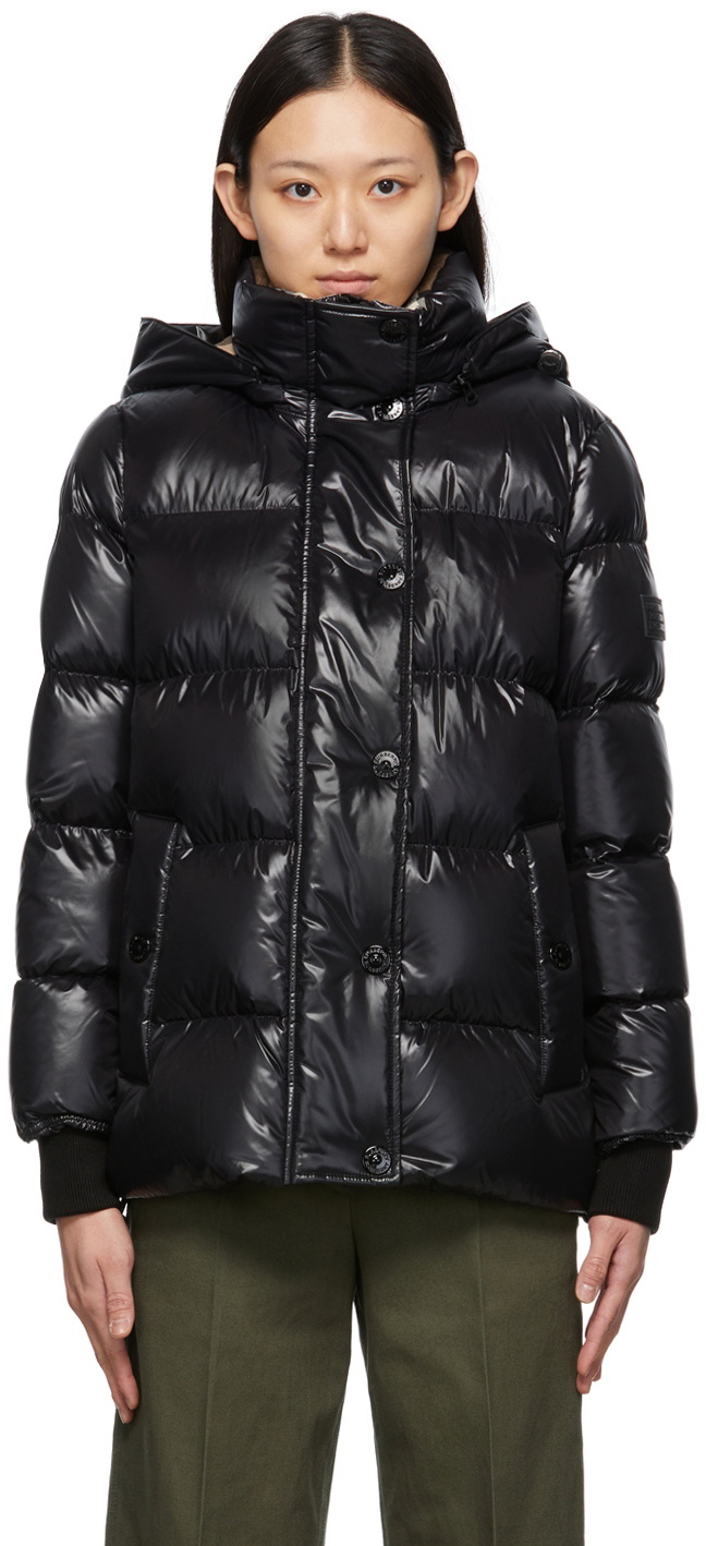 Burberry Black Hooded Down Jacket Burberry