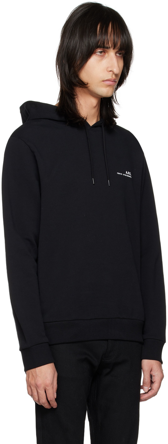A.P.C. Black Item Hoodie