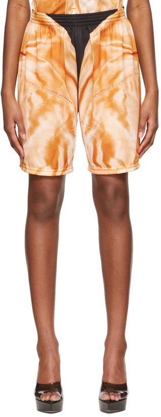 Photo: Sia Arnika Orange Polyester Shorts