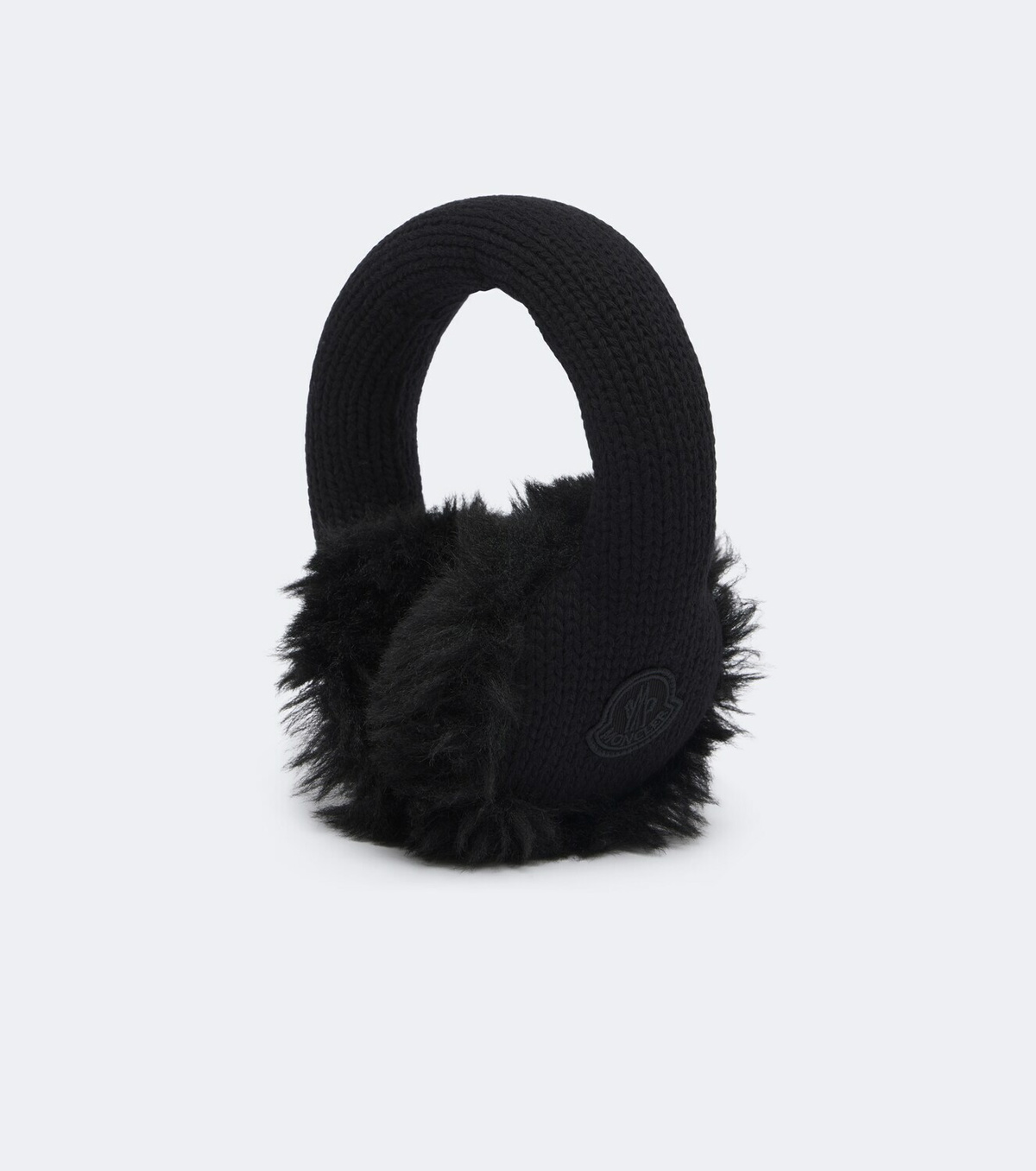 Moncler Logo ribbed-knit virgin wool earmuffs