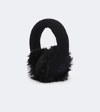 Moncler Logo ribbed-knit virgin wool earmuffs