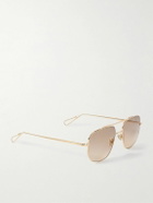 AHLEM - Campbell Addy 19 Aviator-Style Gold-Tone Sunglasses
