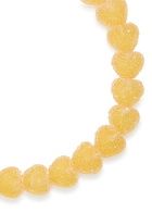 Crystal Haze Jelly Heart 18kt Gold-plated Necklace - Orange - One Size