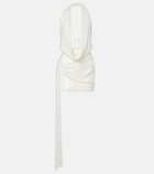 Alex Perry Bridal sequined open-back minidress