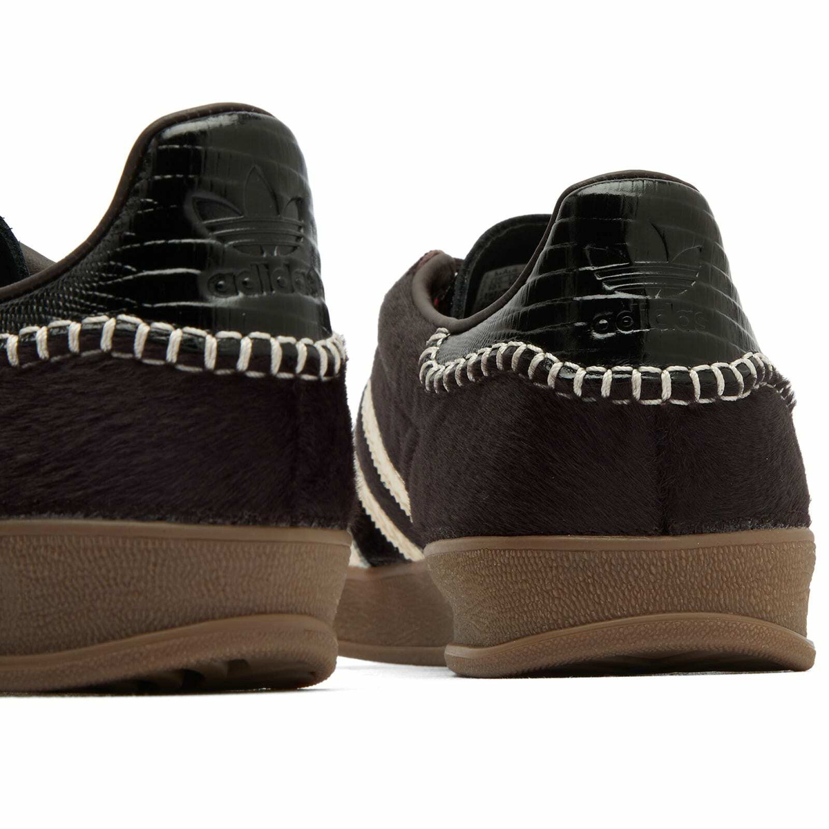 Adidas x Wales Bonner Gazelle Pony Sneaker in Aurora Coffee/Wonder White/Core Black