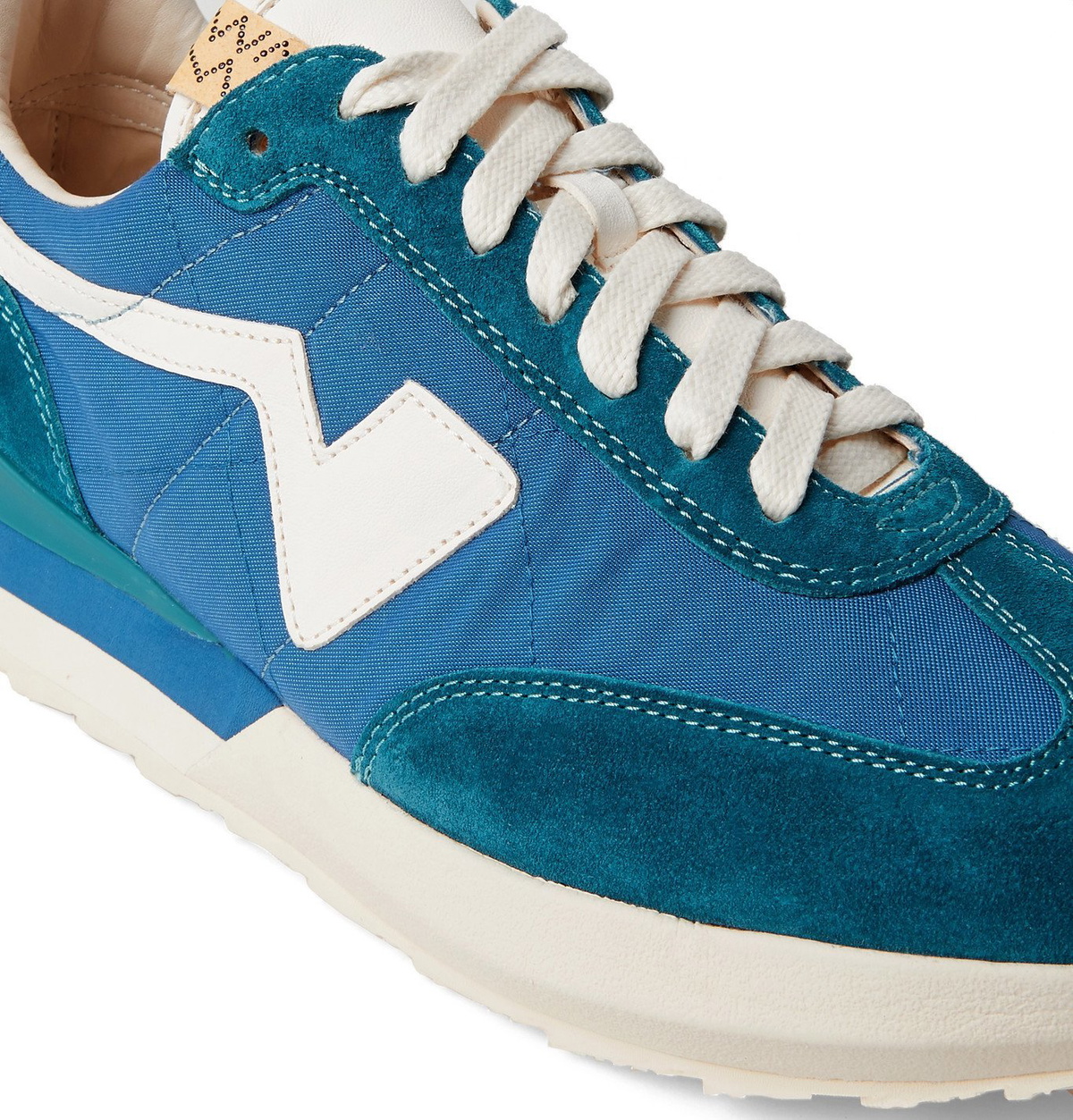 visvim - FKT Runner Suede- and Leather-Trimmed Nylon-Blend  