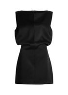 Khaite Toma Sculpted Satin-crepe Mini Dress Black
