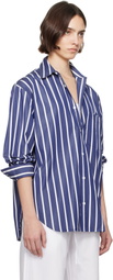 Matteau Blue Classic Stripe Shirt