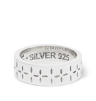 MAPLE - Engraved Sterling Silver Ring - Silver