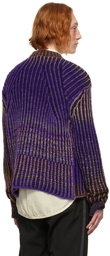 Diesel Purple & Black Oakland Knit Sweater