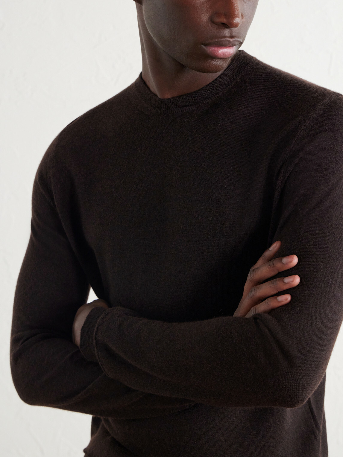 Saman Amel - Cashmere and Silk-Blend Sweater - Brown