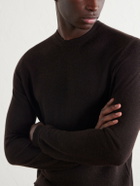 Saman Amel - Cashmere and Silk-Blend Sweater - Brown