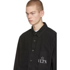 Valentino Black VLTN Star Denim Shirt