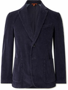 Barena - Borgo Garment-Dyed Cotton-Corduroy Suit Jacket - Blue