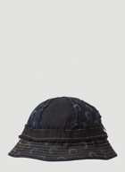 Moon Denim Panelled Bell Hat in Black