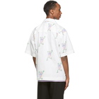 Jacquemus White Flip Flop Print La Chemise Jean Short Sleeve Shirt